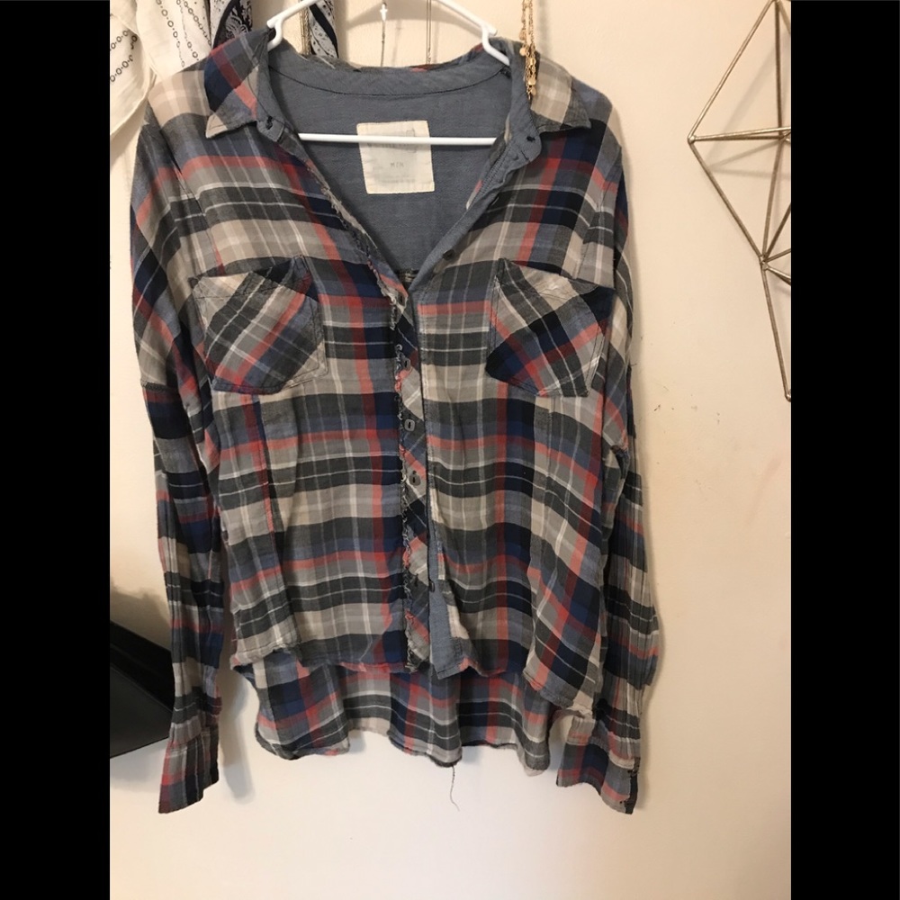 Free people plaid shirt